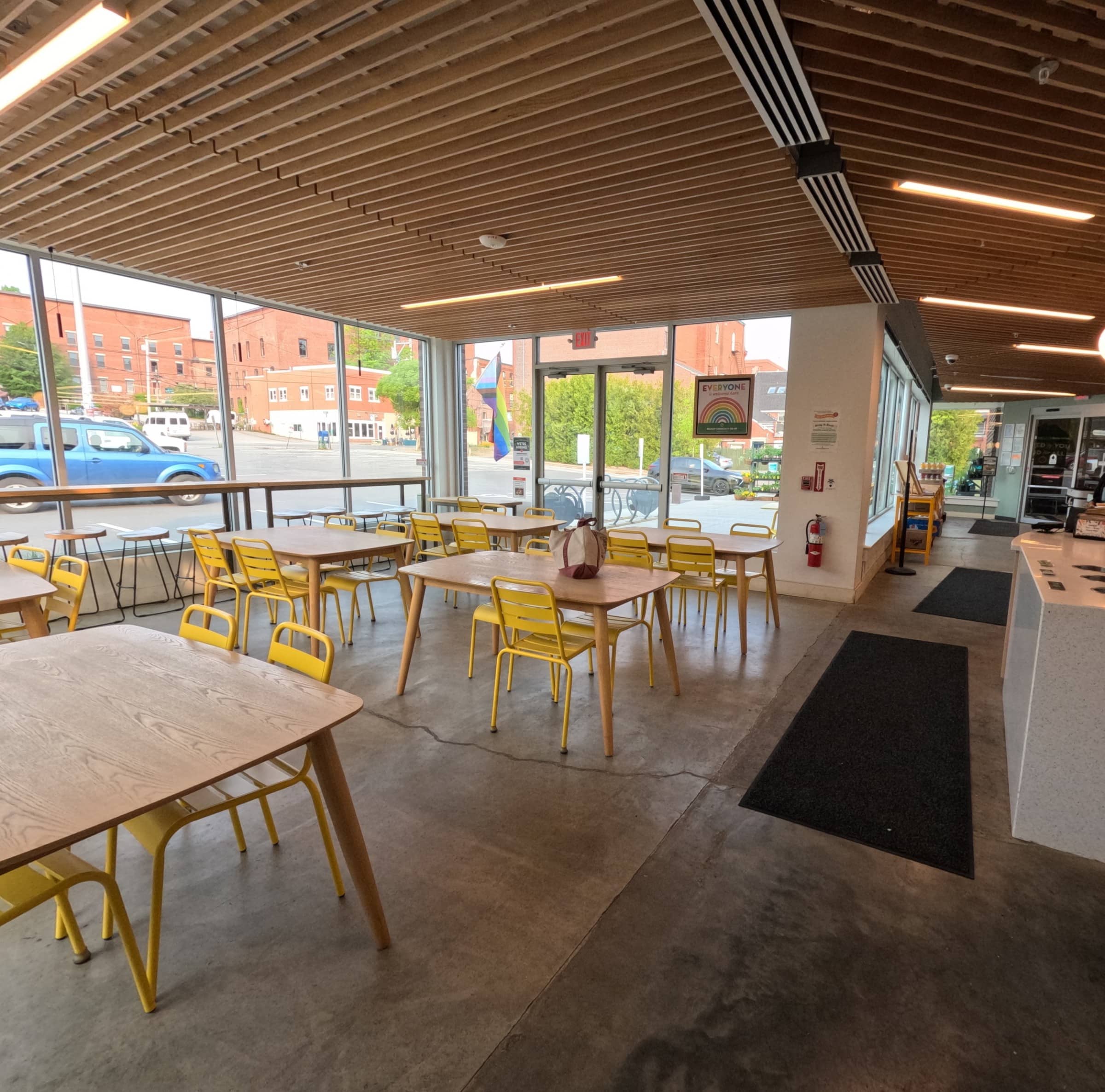 Belfast Community Co-op addition for expanded cafe seating.