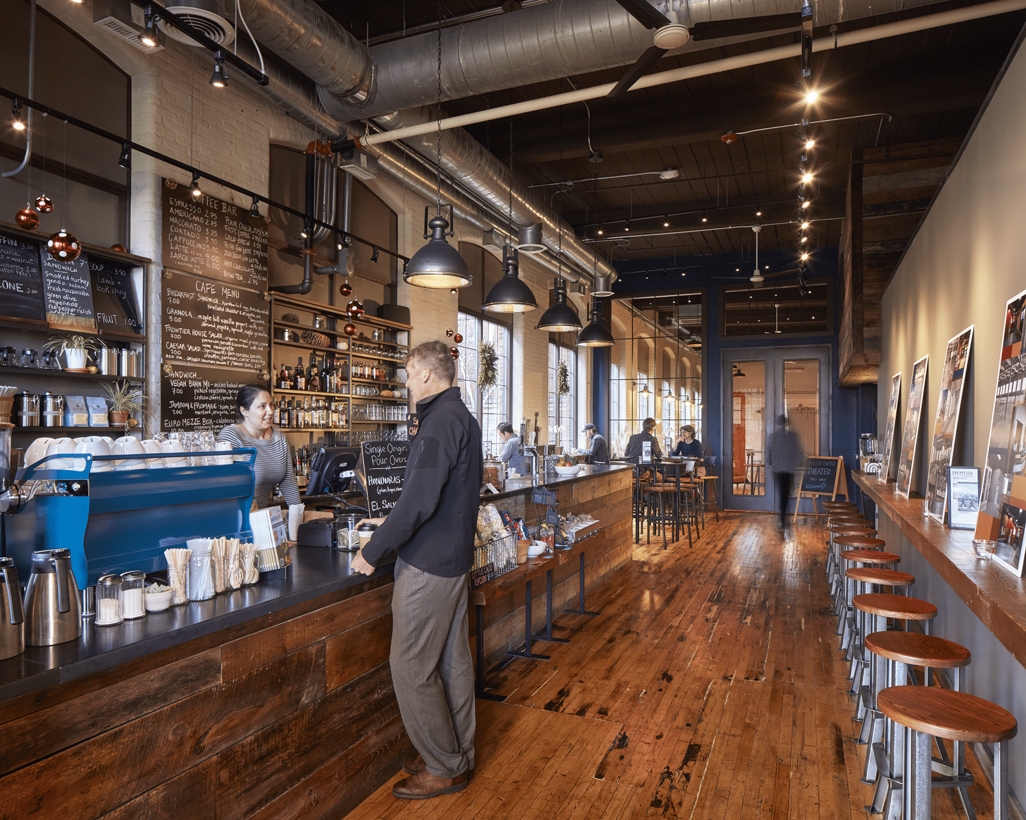 restaurant space in Fort Andross, Brunswick Maine.