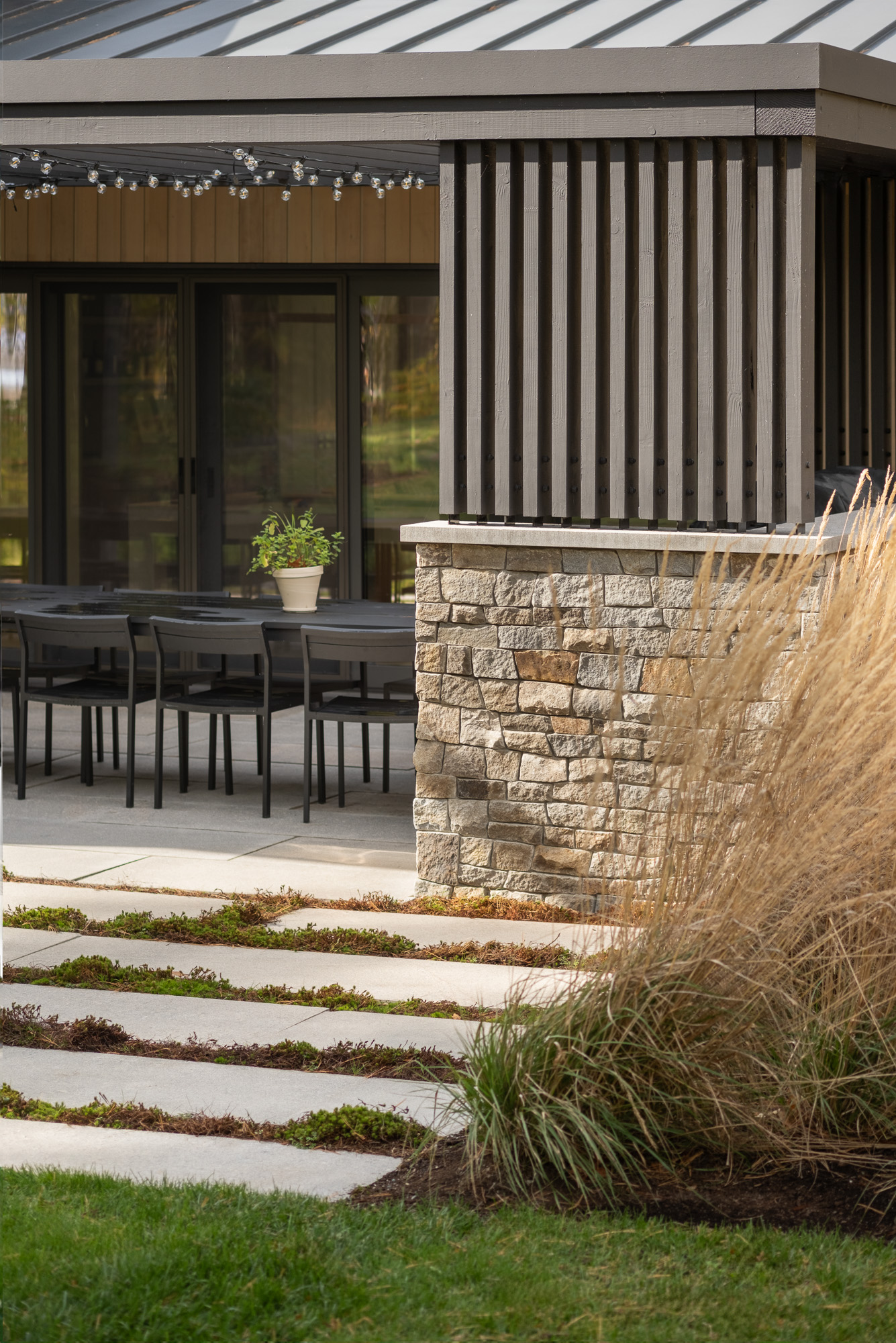 Outside BBQ and dining area