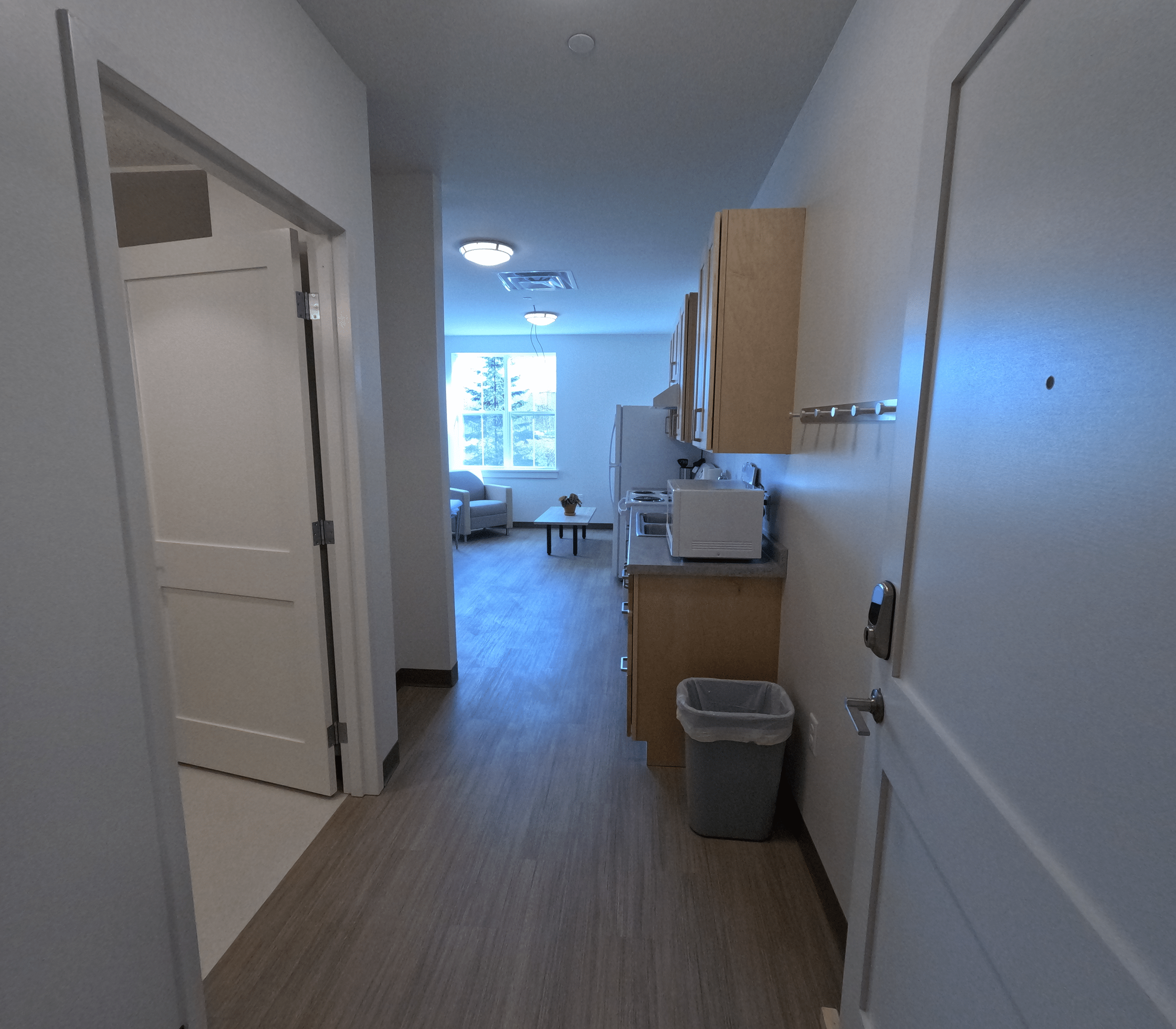 One of several family accommodation rooms at Tedford Housing Family Shelter and Housing Facility completed by Warren Construction Group