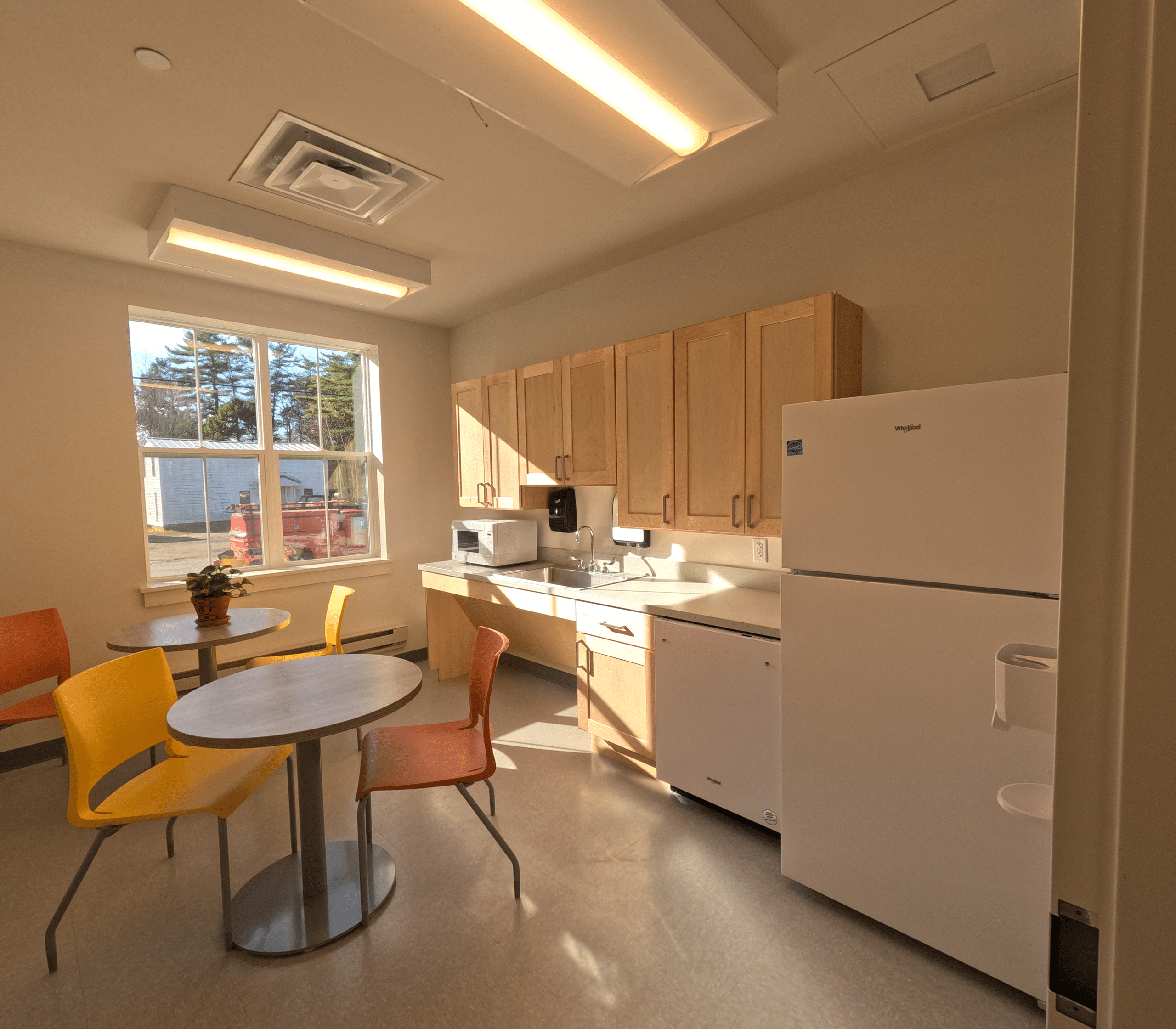 Kitchenette at Tedford Housing Family Shelter and Housing Facility completed by Warren Construction Group