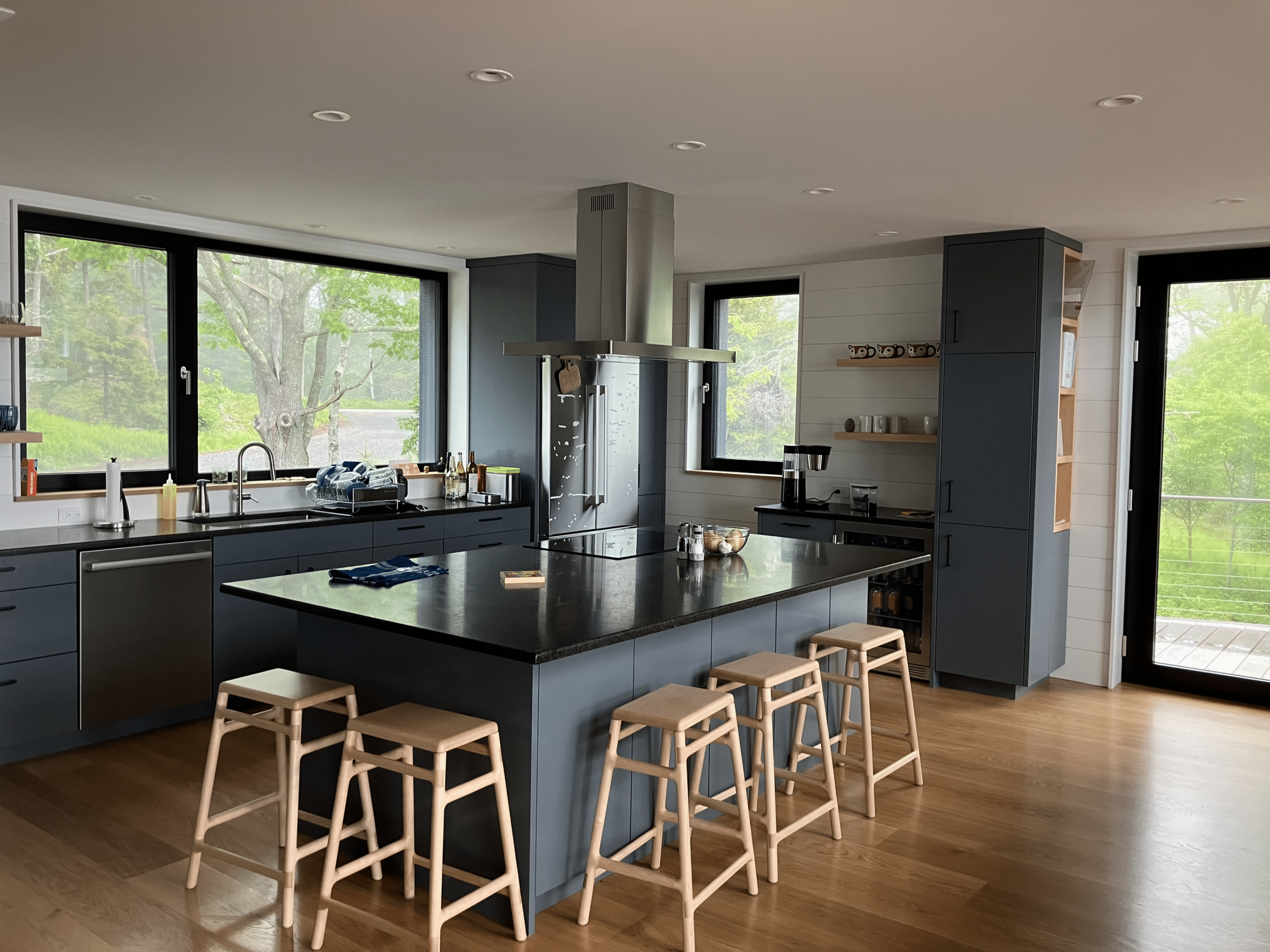 A custom kitchen built by Warren Construction Group.